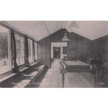 Summer Fields School St Leonards On Sea Sussex Billiard Room Old Postcard