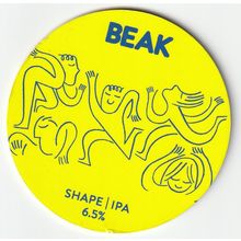 UNUSED KEG CLIP FRONT - BEAK BREWERY - SHAPE IPA