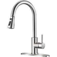 Brushed Nickel Kitchen Faucets with Pull down Sprayer Kitchen Sink Faucet with P