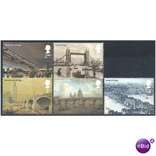 2002 Bridges of London Set SG2309-13 Very Fine Used