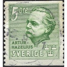 SWEDEN, Artur Hazelius, green 1941, 5ore