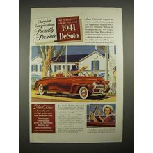 1941 DeSoto Car Ad - Chrysler Proudly Presents!