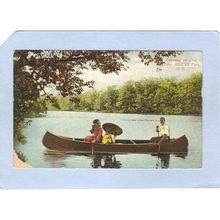 New Jersey Asbury Park Canoeing On Deal Lake~1750