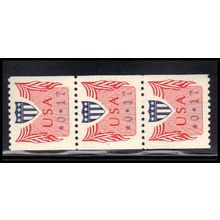 CVP31 17c Shield Very Fine MNH Dry Gum Strip of 3 PA5174