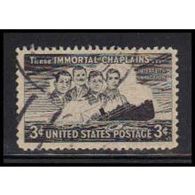 Used 956 3c Four Chaplains Fine W3889