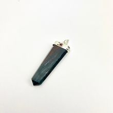Gemstone Flat Tapered Pendant w/ Garnet Cabochon[ ]