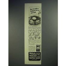1941 Pillsbury Pancake and Waffle Flour Ad - Sit Up
