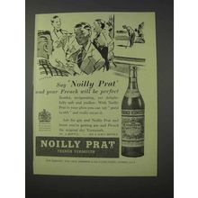 1959 Noilly Prat Vermouth Ad - French Will be Perfect