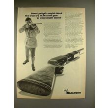 1969 Ithaca Model 37 Shotgun Ad - Downright Dumb