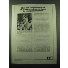1969 ITT Ad - Building Our Future For Youngsters