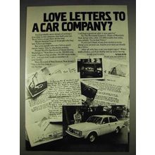1978 Volvo Cars Ad - Love Letters to Car Company