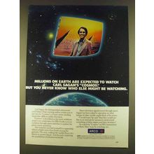 1980 ARCO Oil Ad - Watch Carl Sagan's Cosmos