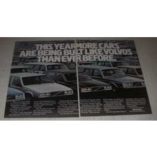 1985 Volvo Cars Ad - This year more cars are being built like Volvos than ever