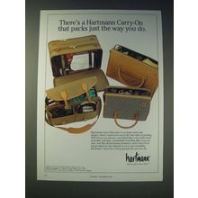 1989 Hartmann Carry-On Luggage Ad - packs just the way you do