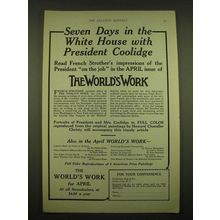 1924 Doubleday, Page & Co. Ad - Seven days in the white house with President
