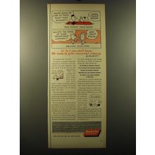 1950 America Fore Insurance Ad - cartoon by Don Herold - 10 to 1 you don't know