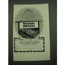 1962 Miami Beach Florida Tourism Ad - Fabulous city in the sun