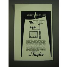 1962 Taylor Windscope Indicator #3105 Advertisement - Bright Gift Idea