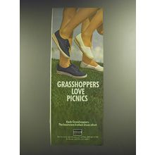 1974 Uniroyal Keds Grasshoppers Shoes Ad - Grasshoppers love picnics