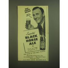 1945 Black Horse Ale Advertisement