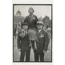 OAP Piggy Back 1937 King George VI Coronation Parade London Postcard