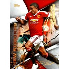 Topps MANCHESTER UNITED ROOKIE 2015-16 Premier Gold New Signings Memphis Depay
