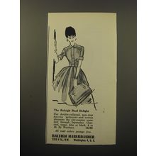 1960 Raleigh Haberdasher Dress by Westbury Ad - The Raleigh Dual Delight