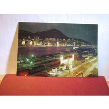 KOWLOON RAILWAY STATION, HONG KONG vintage unused postcard vgc =