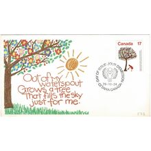 CANADA 1979 INT YEAR OF THE CHILD FLEETWOOD FIRST DAY COVER TREE OF LIFE