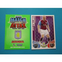 25. James Collins - Aston Villa - Match Attax 2010/11 Football Card EF1