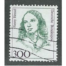 GER 1986 300pf 'FAMOUS WOMEN -FANNY HENSEL' FINE USED (EBID43-198)