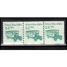 2123 3.4c School Bus Very Fine MNH Dry Gum PNC 2/3 PA2546