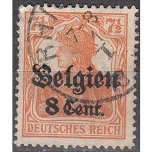 Belgique 1916 Michel Occupation 13 O Cote (2011) 2.60 € Germania Cachet rond
