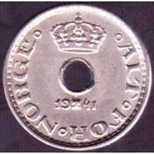 1941 Norway 10 Ore Coin