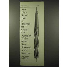 1922 Morse Twist Drill Ad - For Speed and Accuracy
