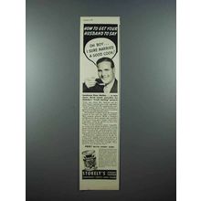 1939 Stokely's Peas Ad - Get Your Husband To Say