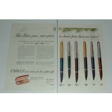 1952 Parker 51 & 21 Pen Ad - Custom, Special, DeLuxe