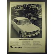 1965 Peugeot Car Ad - Call Me Industructible