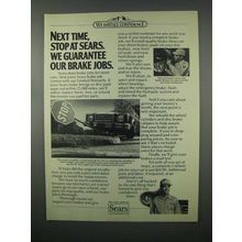 1982 Sears Brakes Ad - Next Time Stop at Sears
