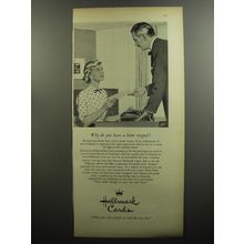 1952 Hallmark Cards Ad - Why do you have a letter retyped?