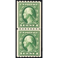 410, Mint VF/XF (LH at top) Coil Line Pair With Cert - Stuart Katz