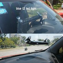 12v Led Blue Car Truck Warning Emergency Strobe Light Flashing Dash Lamp