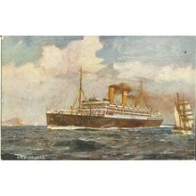 Orient Line RMS ORVIETO Company Art Postcard by Tuck