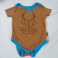 Scooby Doo by Hanna Barbera Boy's Infant Short Sleeve One Piece Brown Sz 3-6M
