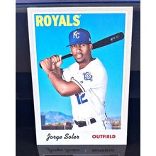 JORGE SOLER 2019 TOPPS HERITAGE BASEBALL CARD #165