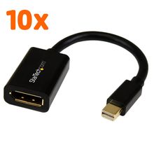 LOT OF 10 StarTech MDP2DPMF6IN Mini DisplayPort to DisplayPort Adapter - 4K x 2K