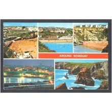 Newquay Multi View Postcard Cornwall PLX743 pc00042