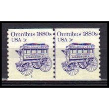 1897 1c Omnibus Very Fine MNH Dry Gum CNP Left 5 PA0281