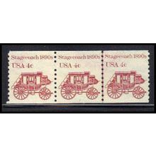 Used 1898A 4c Stagecoach Very Fine PNC 1/3 PA2261