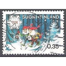 Finland 1974 Michel 758X O Cote (2013) 2.00 Euro Nains de Noël Cachet rond